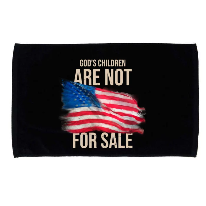 Gods Children Are Not For Sale Usa Flag Microfiber Hand Towel