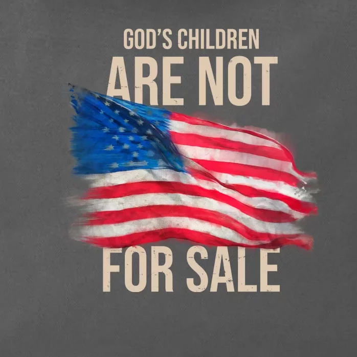 Gods Children Are Not For Sale Usa Flag Zip Tote Bag