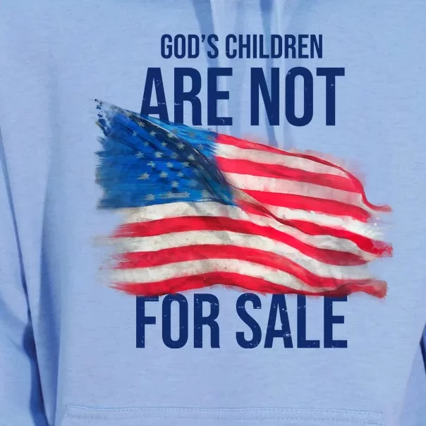 Gods Children Are Not For Sale Usa Flag Unisex Surf Hoodie