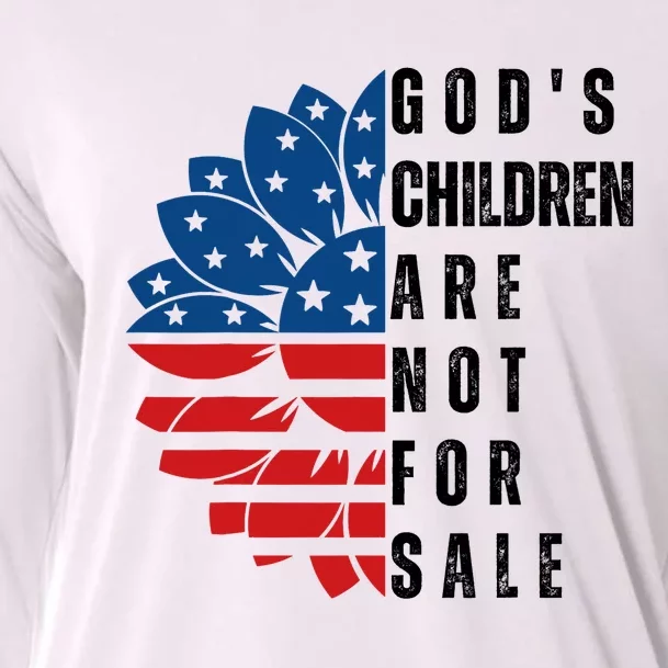 Gods Children Are Not For Sale Funny Political Gift For Men Women Cooling Performance Long Sleeve Crew