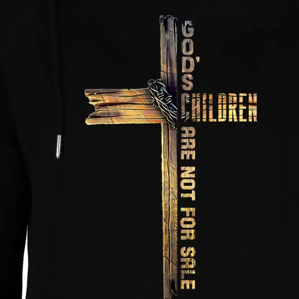 Gods Children Are Not For Sale: Embracing Sound Of Freedom Womens Funnel Neck Pullover Hood