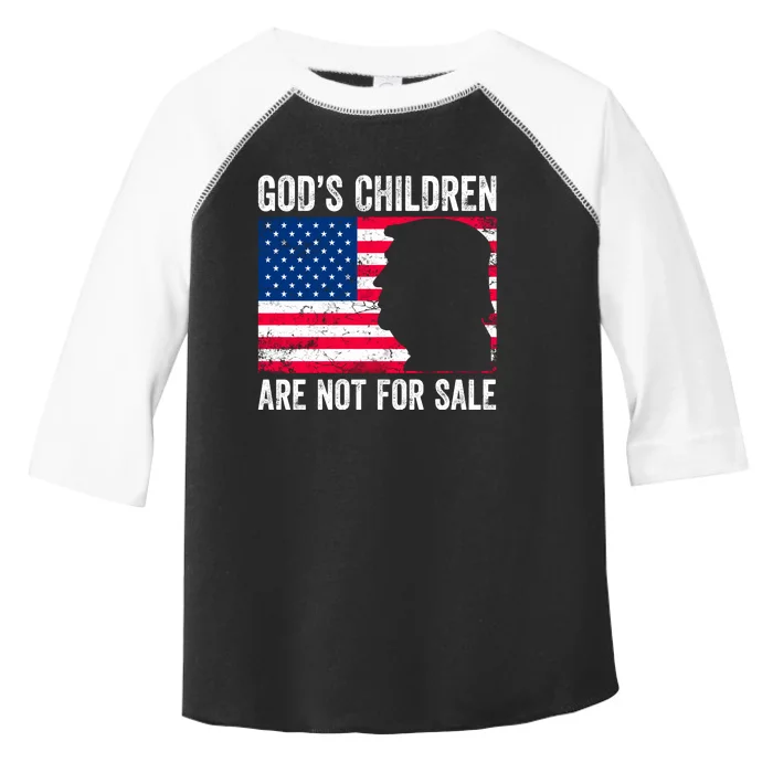 Gods Children Are Not For Sale Trump. Toddler Fine Jersey T-Shirt