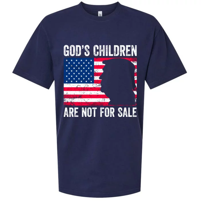 Gods Children Are Not For Sale Trump. Sueded Cloud Jersey T-Shirt