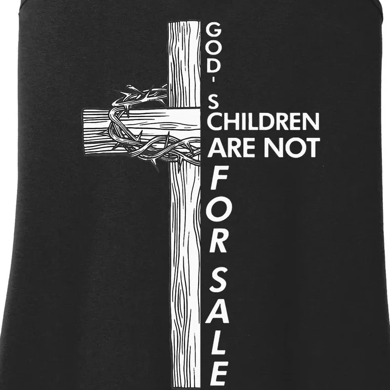 Gods Children Are Not For Sale Funny Gods Children Christ Ladies Essential Tank