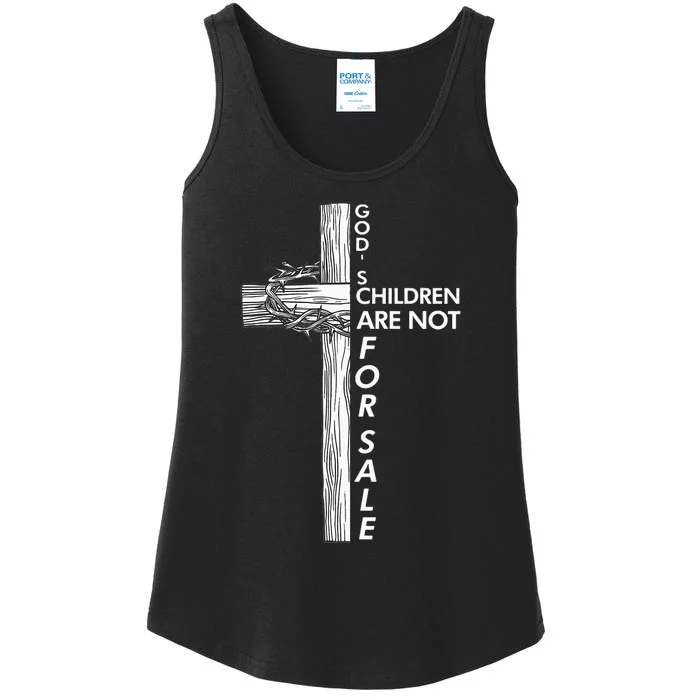 Gods Children Are Not For Sale Funny Gods Children Christ Ladies Essential Tank