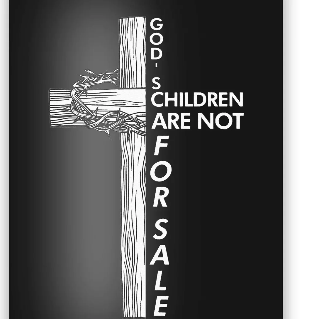 Gods Children Are Not For Sale Funny Gods Children Christ Poster