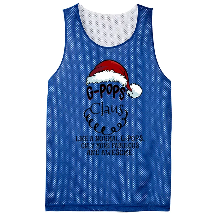 Gpops Claus Awesome Happy New Santa Claus Christmas Gift Mesh Reversible Basketball Jersey Tank