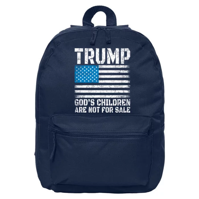 Gods Children Are Not For Sale Trump. 16 in Basic Backpack