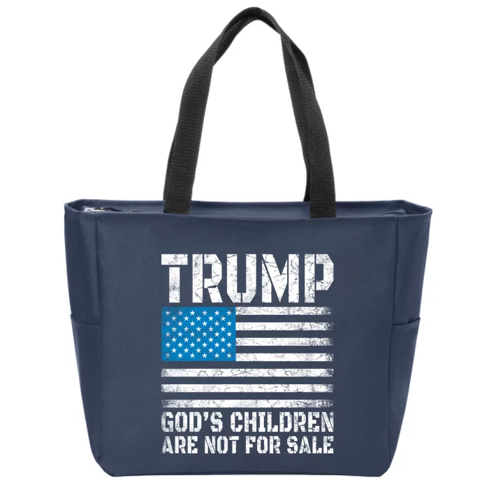 Gods Children Are Not For Sale Trump. Zip Tote Bag