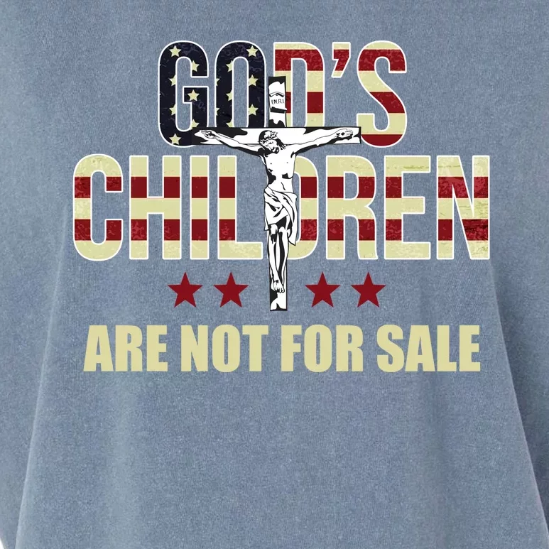 Gods Children Are Not For Sale Cross Usa Garment-Dyed Women's Muscle Tee