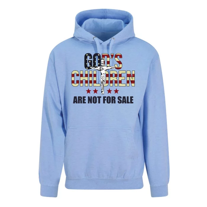 Gods Children Are Not For Sale Cross Usa Unisex Surf Hoodie