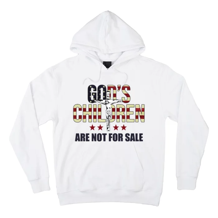 Gods Children Are Not For Sale Cross Usa Hoodie