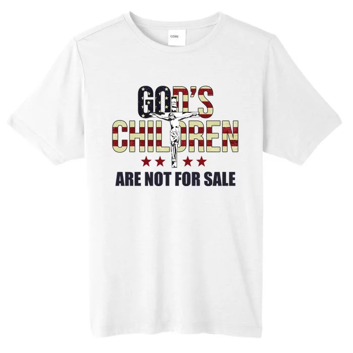 Gods Children Are Not For Sale Cross Usa ChromaSoft Performance T-Shirt