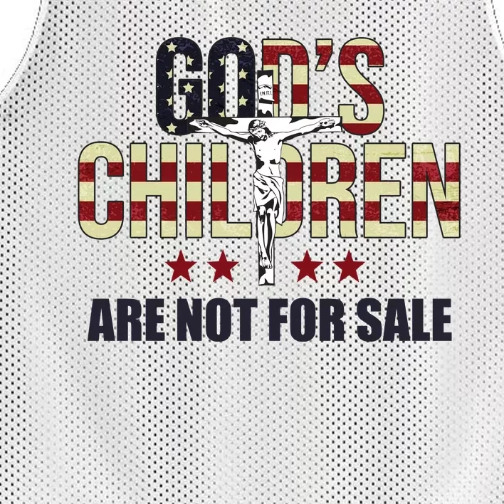 Gods Children Are Not For Sale Cross Usa Mesh Reversible Basketball Jersey Tank