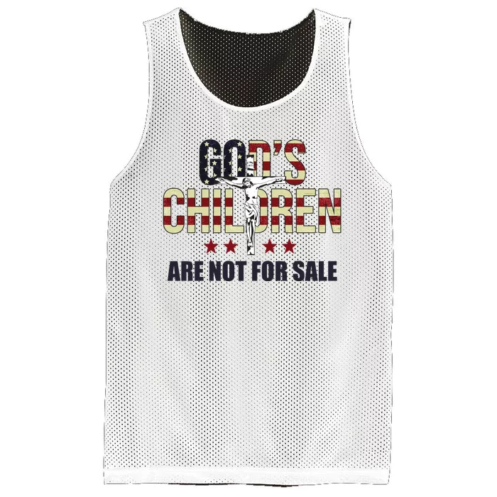 Gods Children Are Not For Sale Cross Usa Mesh Reversible Basketball Jersey Tank