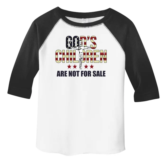 Gods Children Are Not For Sale Cross Usa Toddler Fine Jersey T-Shirt