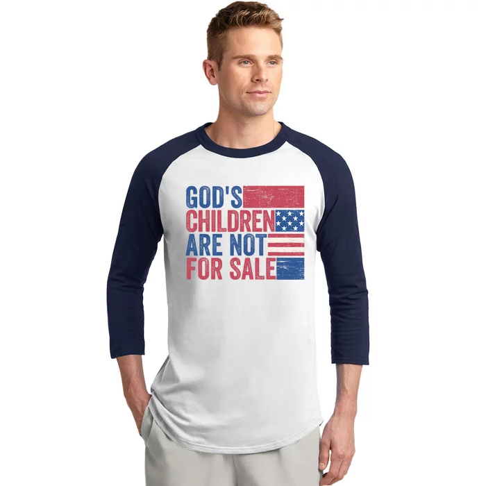 Gods Children Are Not For Sale Funny Quote Gods Children Baseball Sleeve Shirt