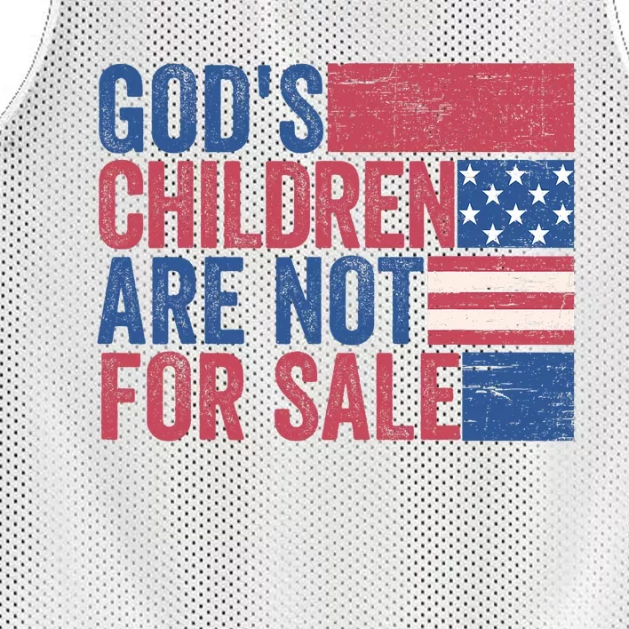 Gods Children Are Not For Sale Funny Quote Gods Children Mesh Reversible Basketball Jersey Tank