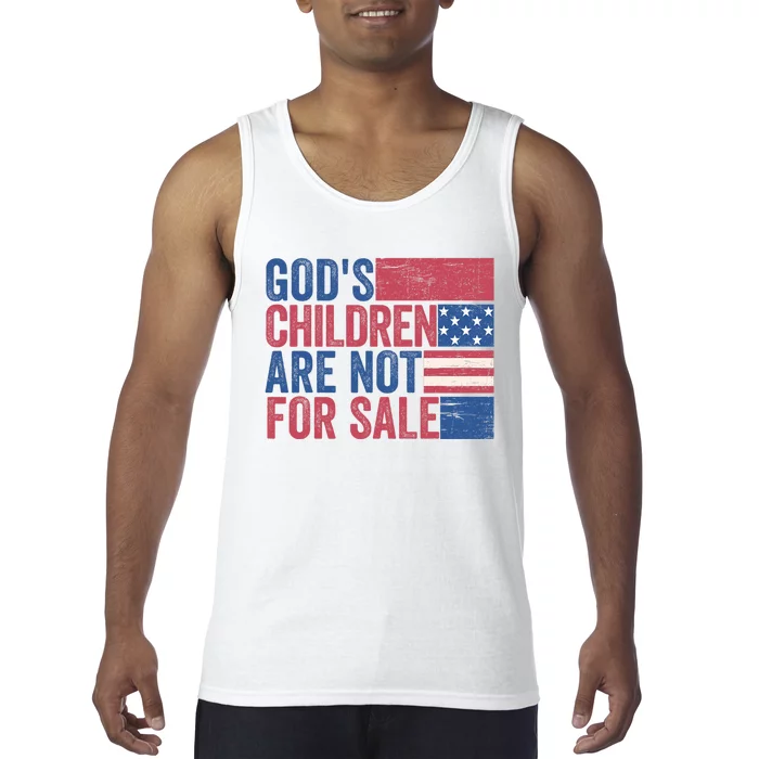 Gods Children Are Not For Sale Funny Quote Gods Children Tank Top