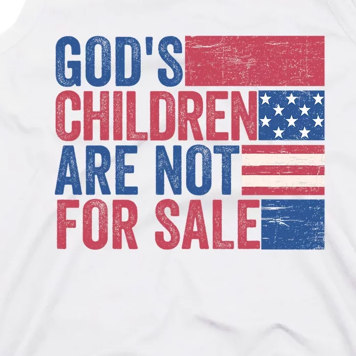 Gods Children Are Not For Sale Funny Quote Gods Children Tank Top