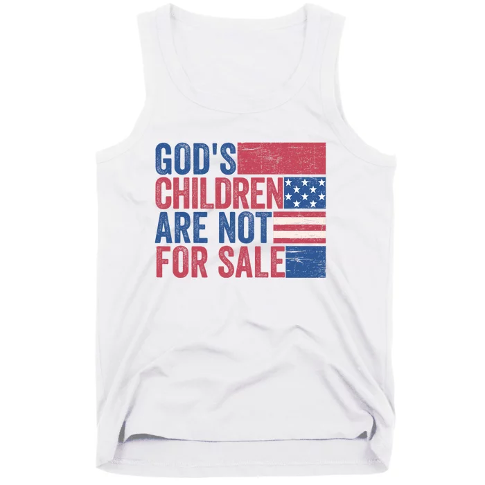 Gods Children Are Not For Sale Funny Quote Gods Children Tank Top