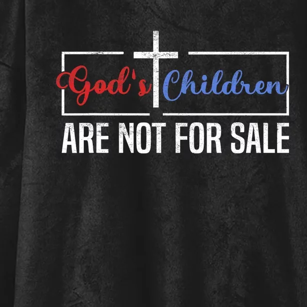 Gods Children Are Not For Sale Christian Hooded Wearable Blanket