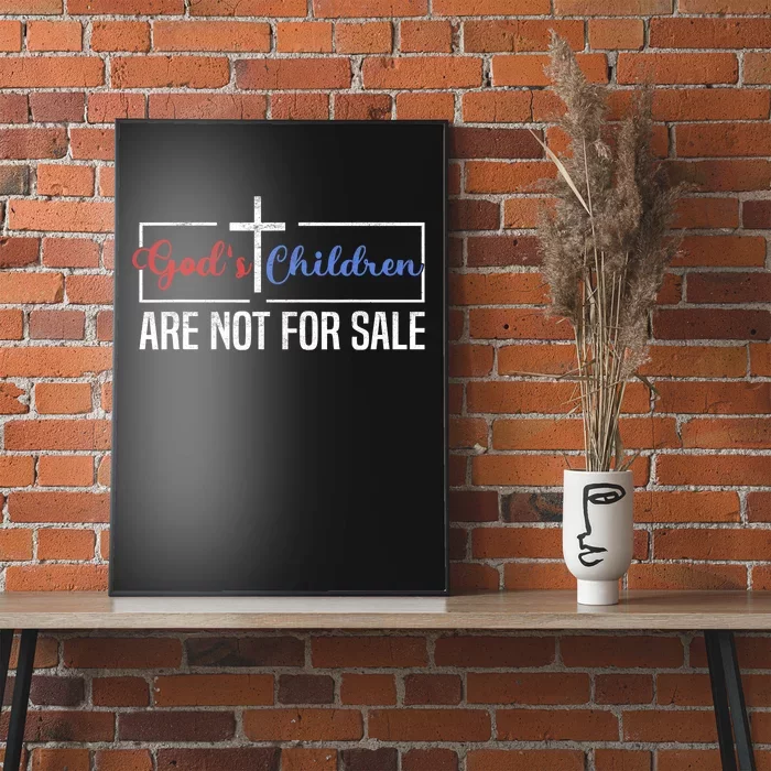 Gods Children Are Not For Sale Christian Poster