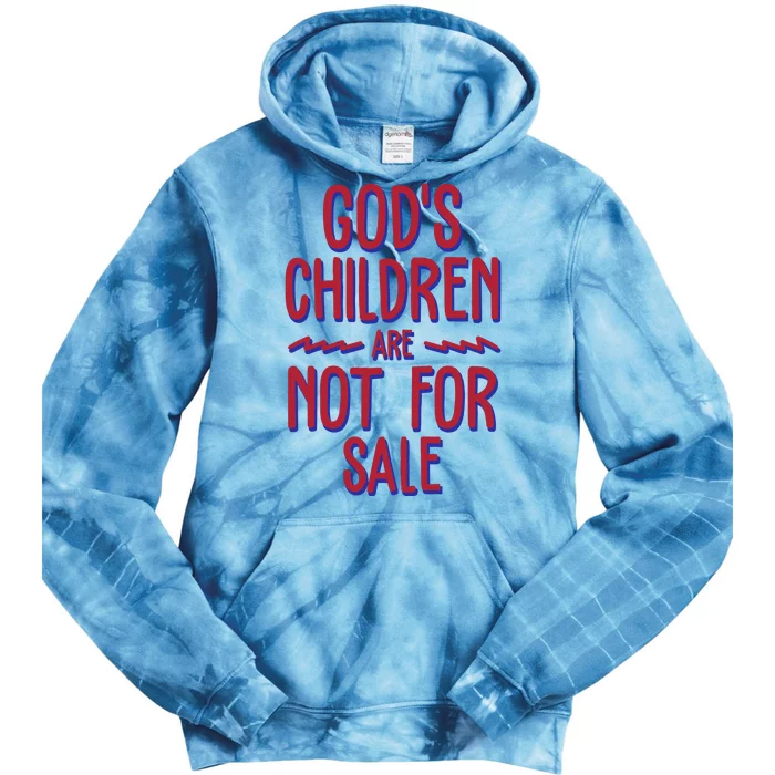 Gods Children Are Not For Sale Awareness Tie Dye Hoodie