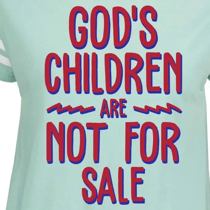 Gods Children Are Not For Sale Awareness Enza Ladies Jersey Football T-Shirt