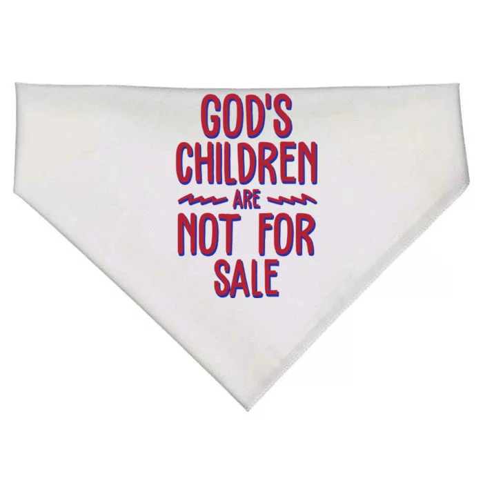 Gods Children Are Not For Sale Awareness USA-Made Doggie Bandana