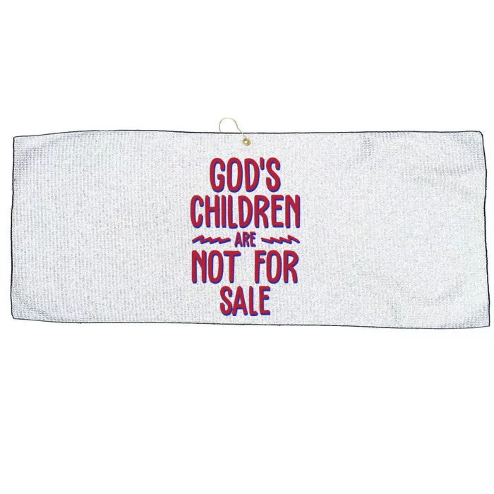 Gods Children Are Not For Sale Awareness Large Microfiber Waffle Golf Towel