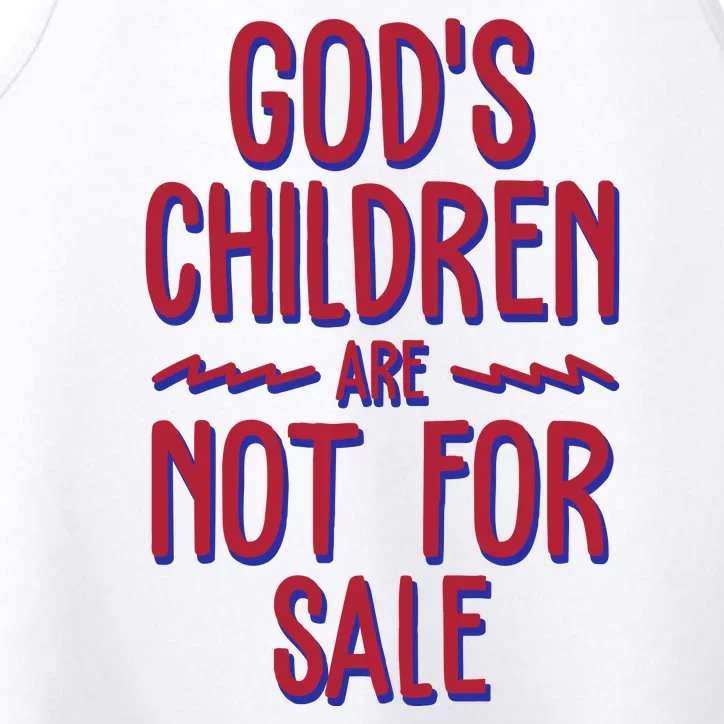 Gods Children Are Not For Sale Awareness Performance Tank