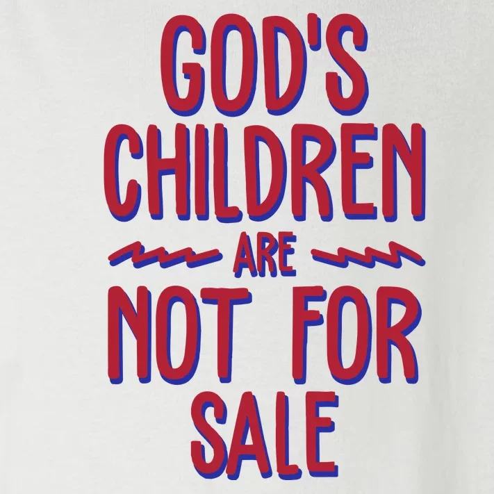 Gods Children Are Not For Sale Awareness Toddler Long Sleeve Shirt