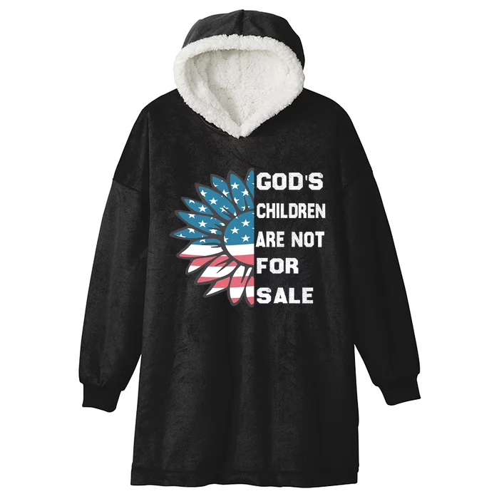 Gods Children Are Not For Sale Funny Quotes  Protect Our Children Hooded Wearable Blanket