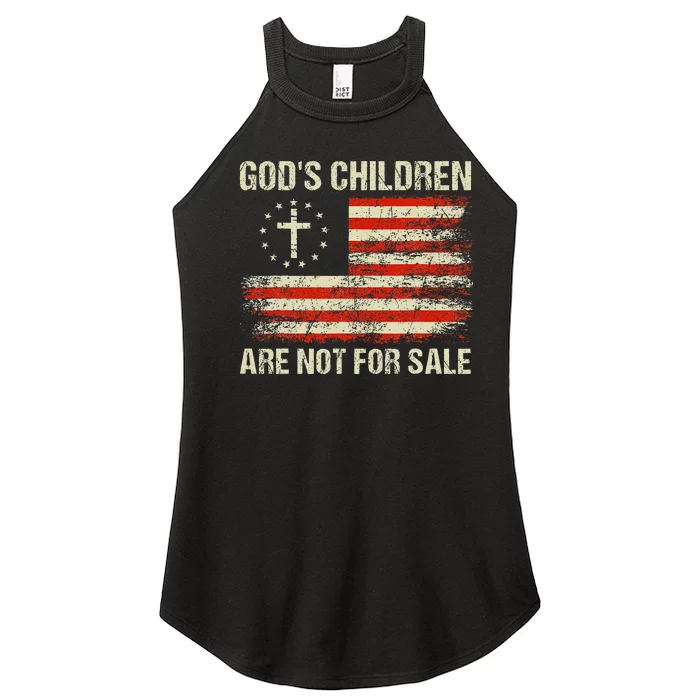 Gods Children Are Not For Sale Funny Quote Gods Children Women’s Perfect Tri Rocker Tank