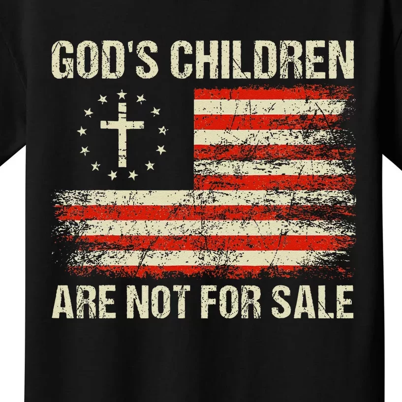 Gods Children Are Not For Sale Funny Quote Gods Children Kids T-Shirt