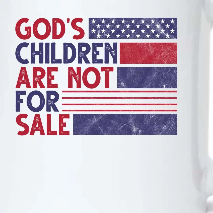 Gods Children Are Not For Sale USA Awareness Black Color Changing Mug