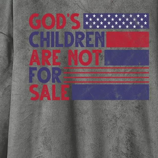 Gods Children Are Not For Sale USA Awareness Hooded Wearable Blanket