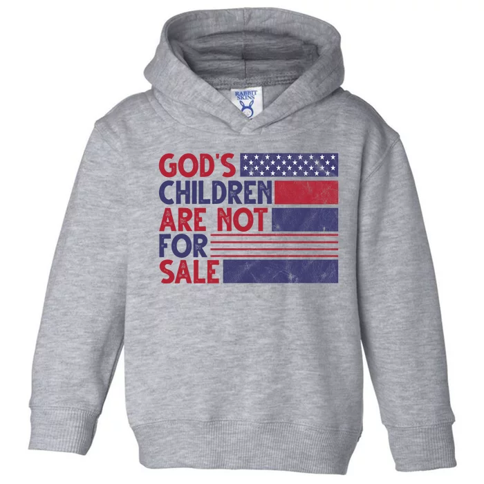 Gods Children Are Not For Sale USA Awareness Toddler Hoodie