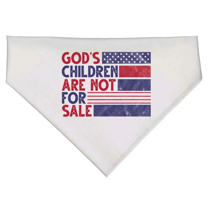 Gods Children Are Not For Sale USA Awareness USA-Made Doggie Bandana