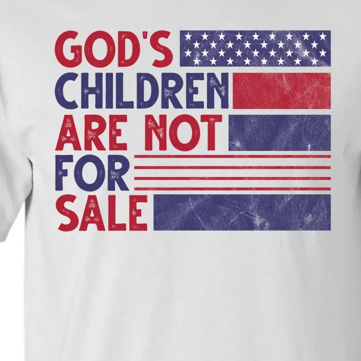 Gods Children Are Not For Sale USA Awareness Tall T-Shirt