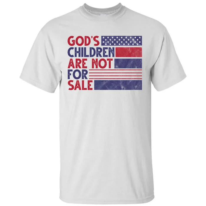 Gods Children Are Not For Sale USA Awareness Tall T-Shirt