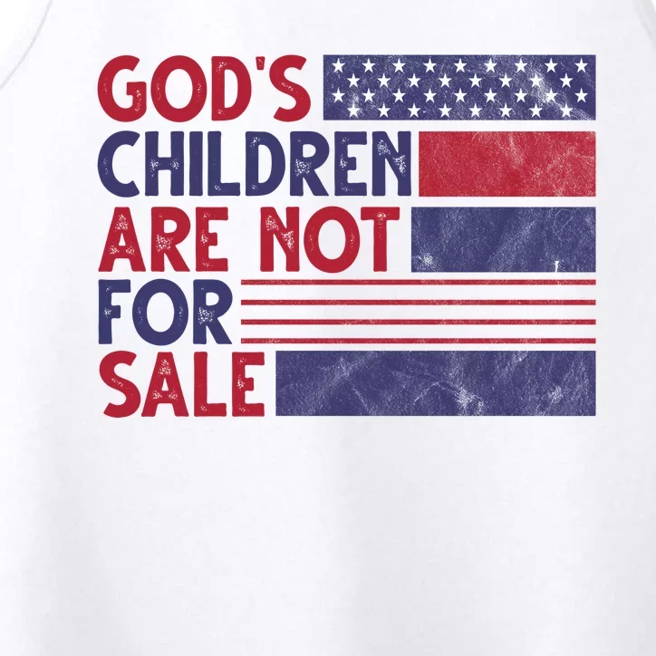 Gods Children Are Not For Sale USA Awareness Performance Tank