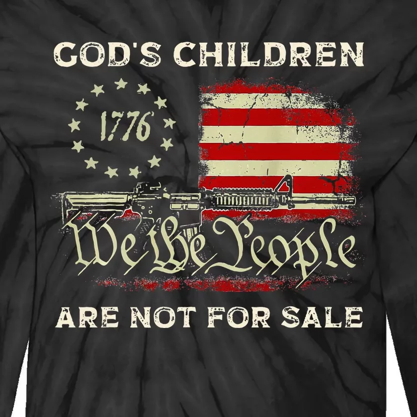 GodS Children Are Not For Sale Embracing Sound Of Freedom Tie-Dye Long Sleeve Shirt