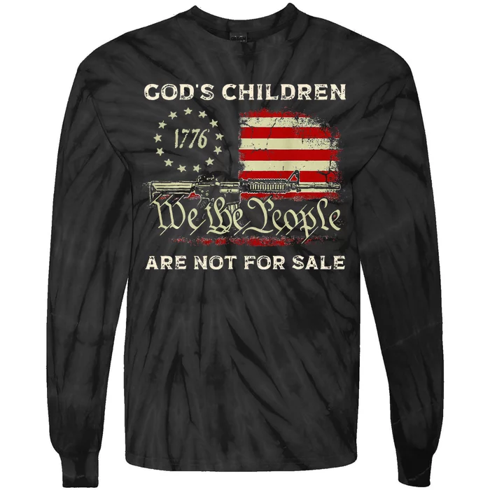 GodS Children Are Not For Sale Embracing Sound Of Freedom Tie-Dye Long Sleeve Shirt