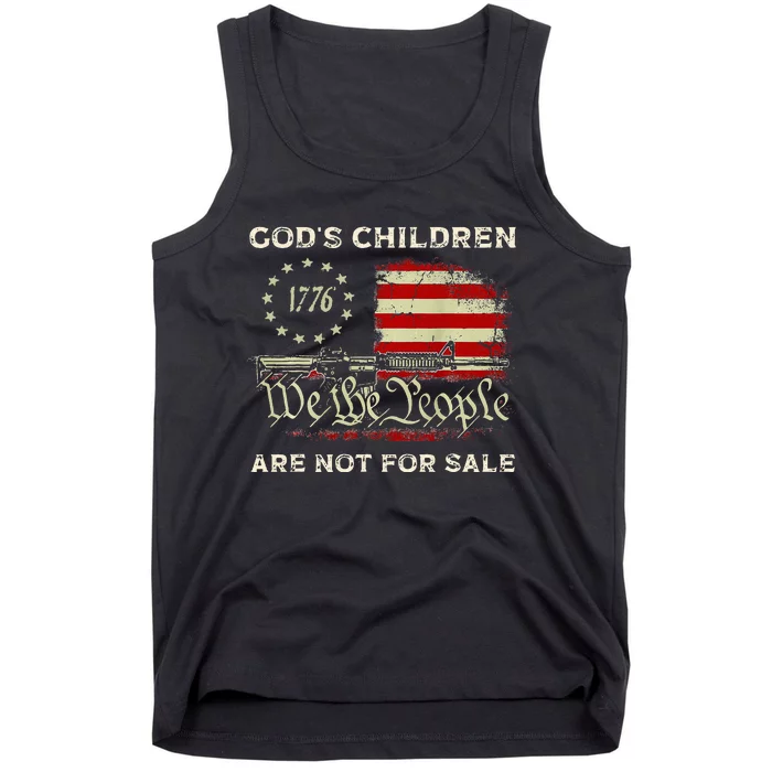 GodS Children Are Not For Sale Embracing Sound Of Freedom Tank Top