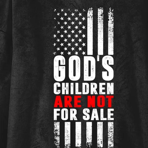 Gods Children Are Not For Sale American Flag Gods Children Hooded Wearable Blanket