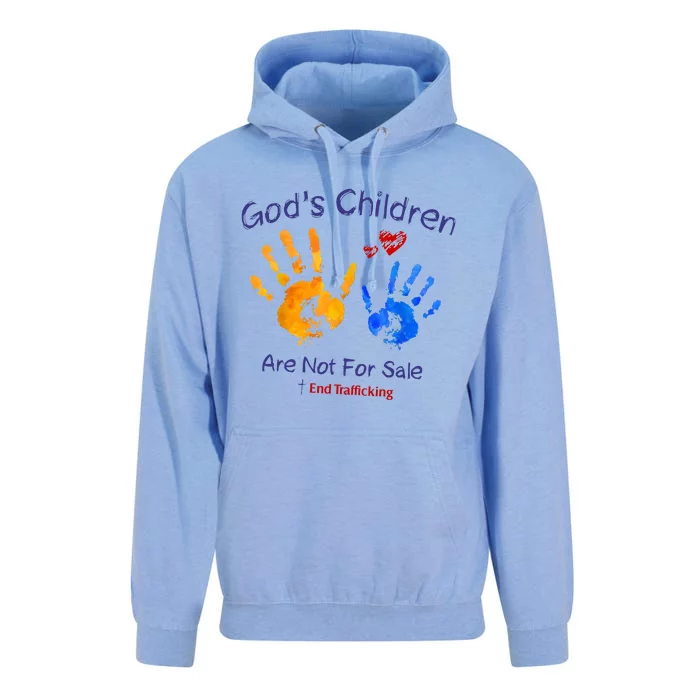 Gods Children Are Not For Sale Hand Prints Unisex Surf Hoodie