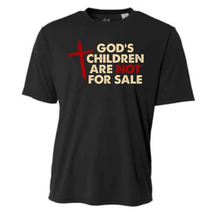 Gods Children Are Not For Sale Trafficking Awareness Cooling Performance Crew T-Shirt