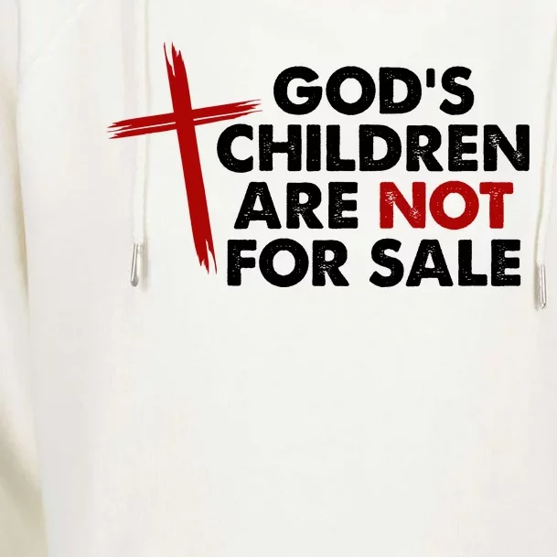 Gods Children Are Not For Sale Trafficking Awareness Womens Funnel Neck Pullover Hood